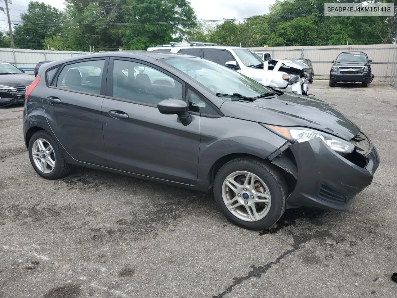 2019 Ford Fiesta Se VIN: 3FADP4EJ4KM151418 Lot: 51347044