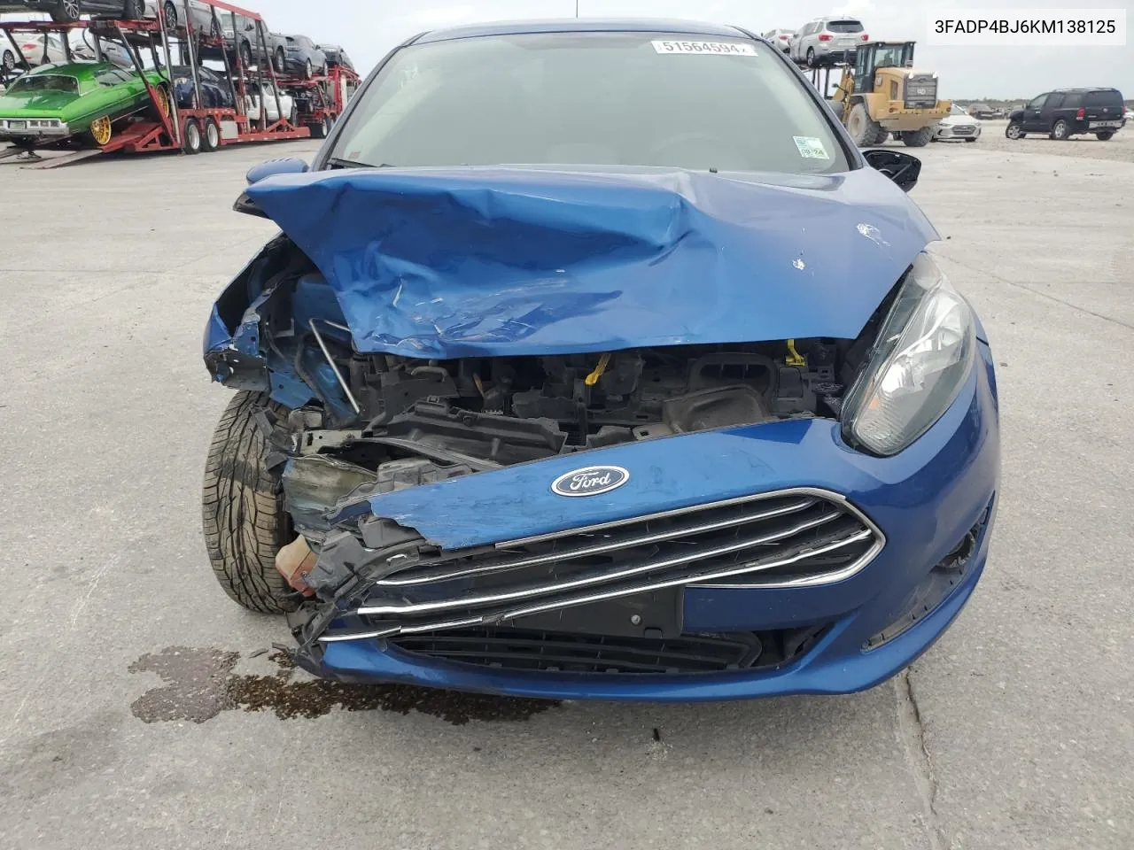 2019 Ford Fiesta Se VIN: 3FADP4BJ6KM138125 Lot: 51564594