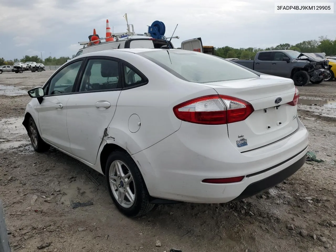 2019 Ford Fiesta Se VIN: 3FADP4BJ9KM129905 Lot: 52742144