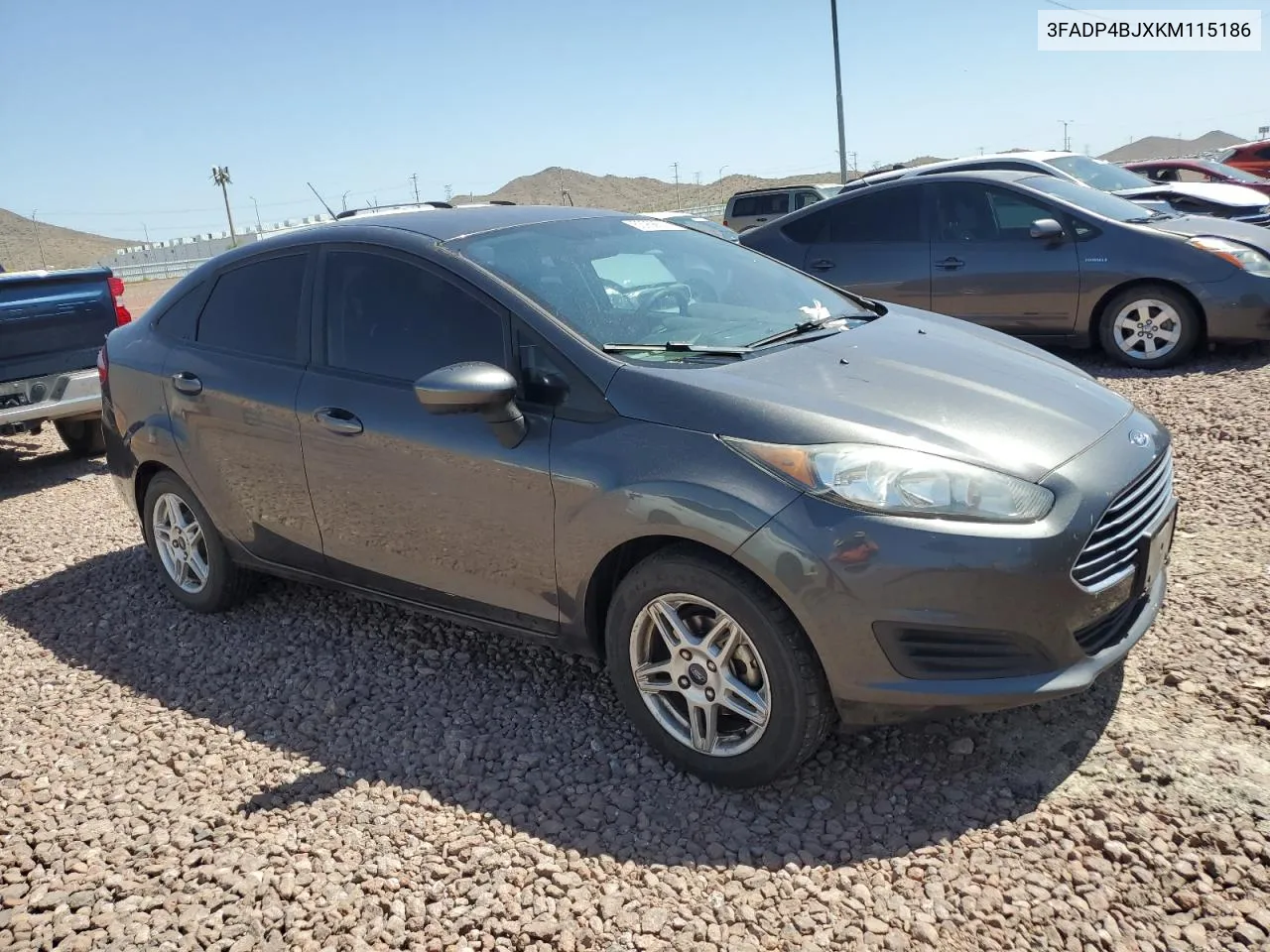 2019 Ford Fiesta Se VIN: 3FADP4BJXKM115186 Lot: 53956574