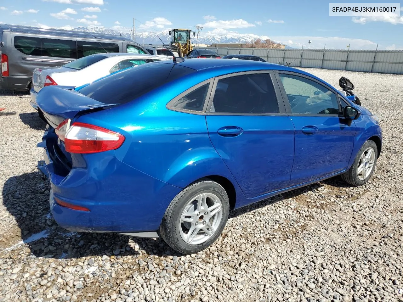 2019 Ford Fiesta Se VIN: 3FADP4BJ3KM160017 Lot: 54907504