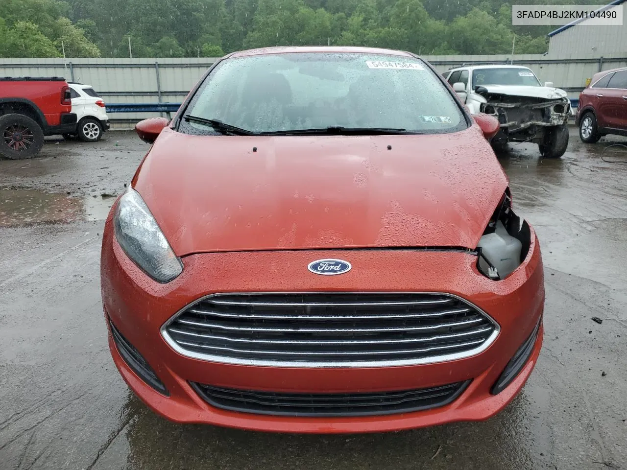 2019 Ford Fiesta Se VIN: 3FADP4BJ2KM104490 Lot: 54947584