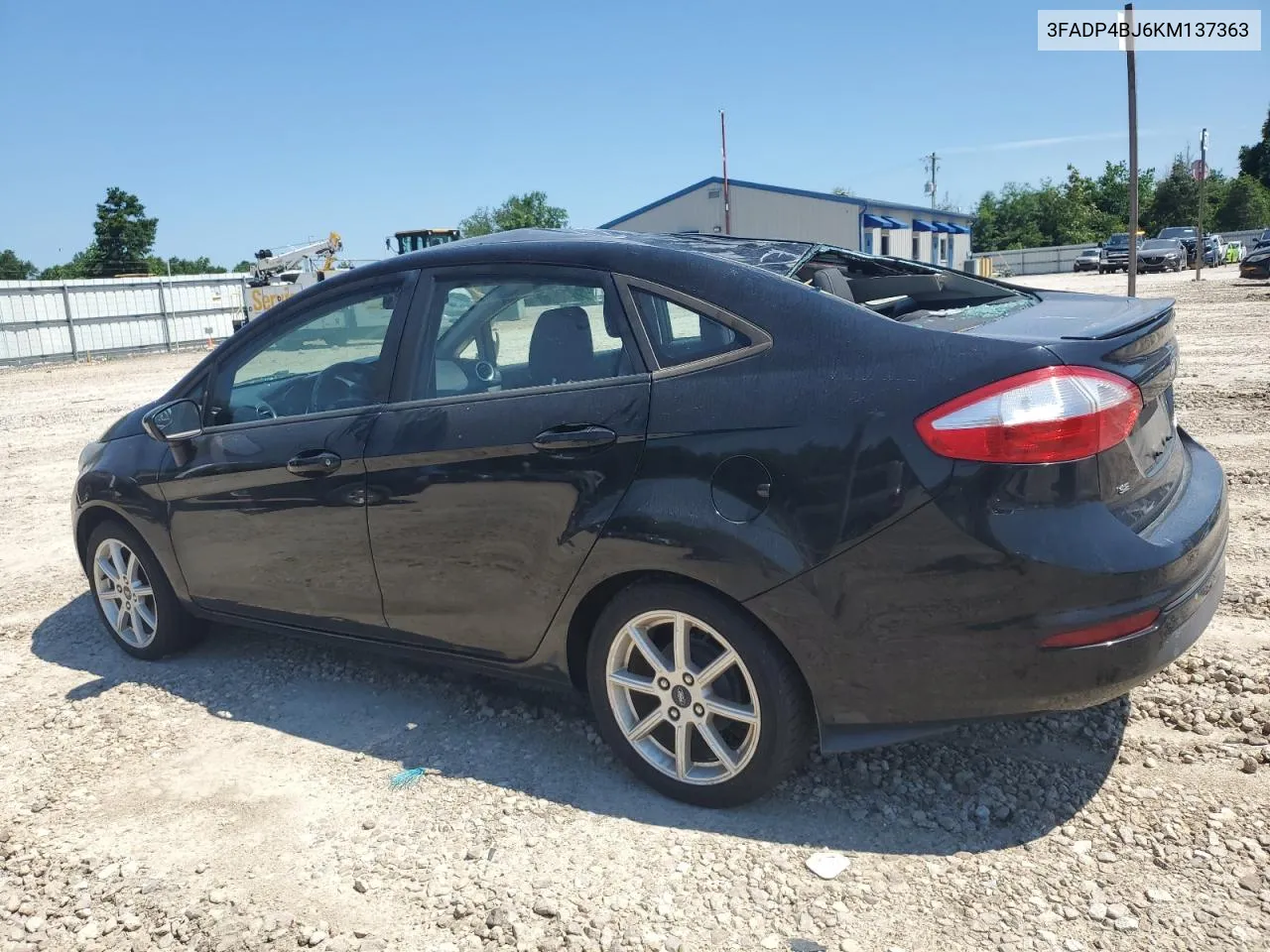 2019 Ford Fiesta Se VIN: 3FADP4BJ6KM137363 Lot: 54993154