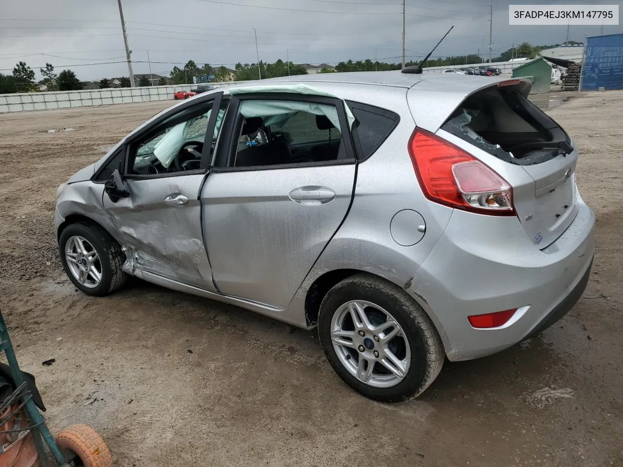 2019 Ford Fiesta Se VIN: 3FADP4EJ3KM147795 Lot: 55074304