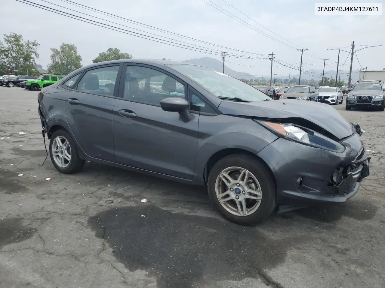 2019 Ford Fiesta Se VIN: 3FADP4BJ4KM127611 Lot: 55130094