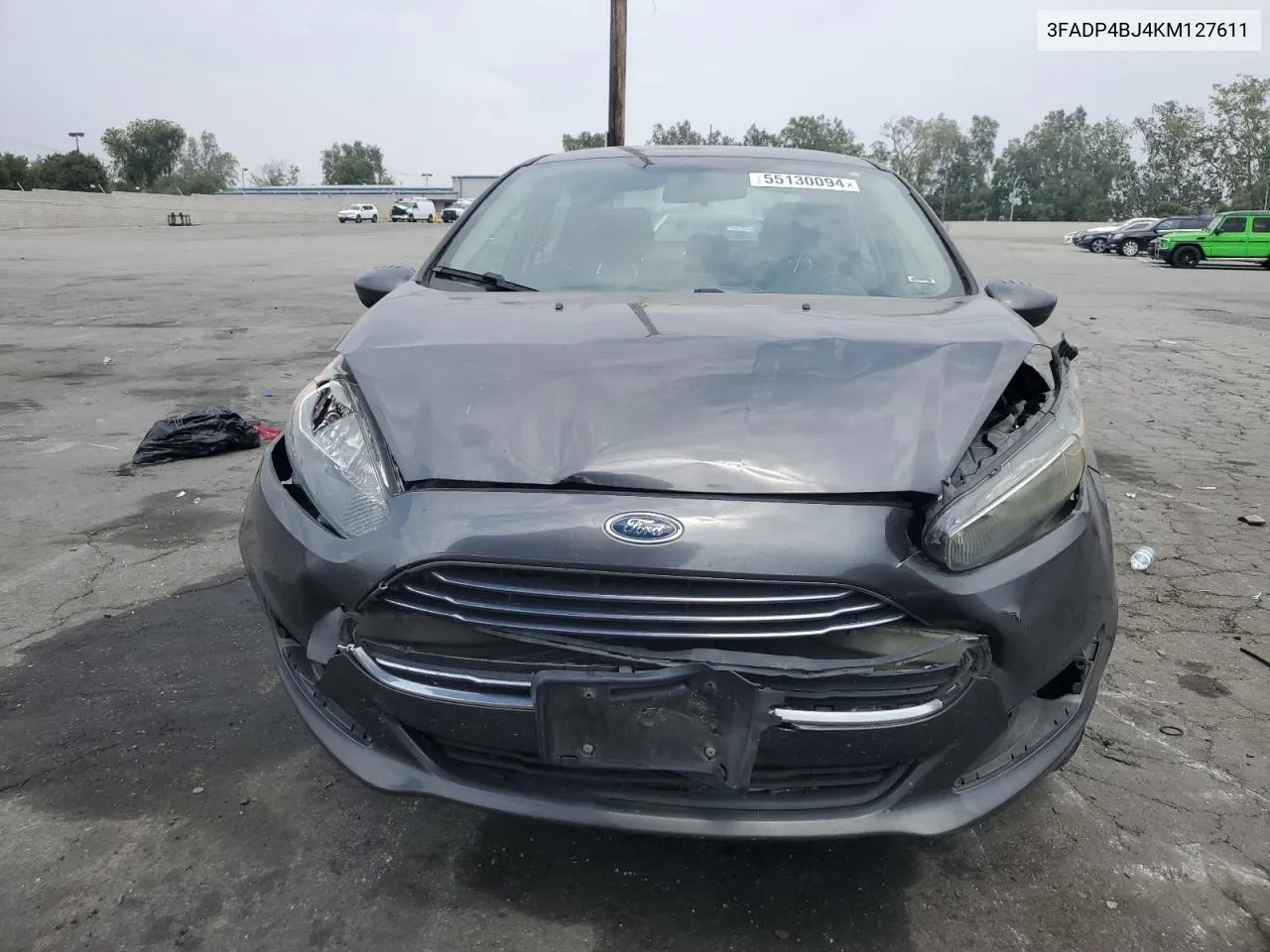 2019 Ford Fiesta Se VIN: 3FADP4BJ4KM127611 Lot: 55130094