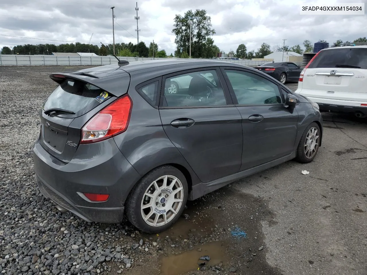 2019 Ford Fiesta St VIN: 3FADP4GXXKM154034 Lot: 55166914