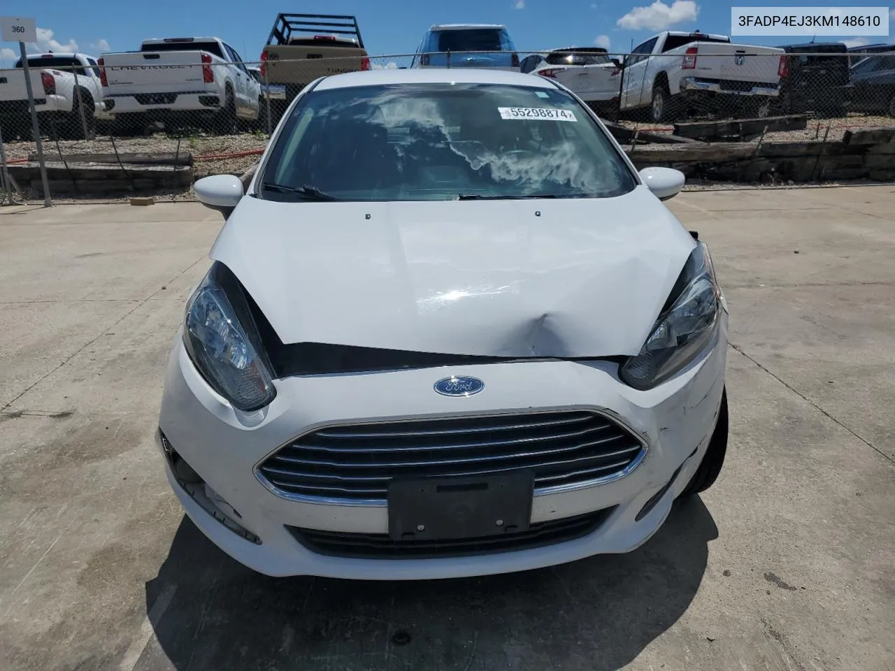 2019 Ford Fiesta Se VIN: 3FADP4EJ3KM148610 Lot: 55298874