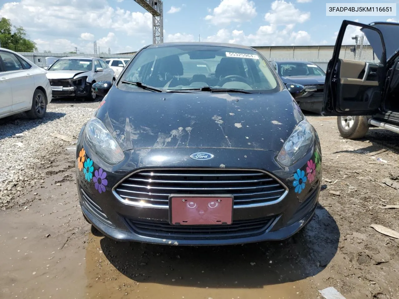 2019 Ford Fiesta Se VIN: 3FADP4BJ5KM116651 Lot: 55325964