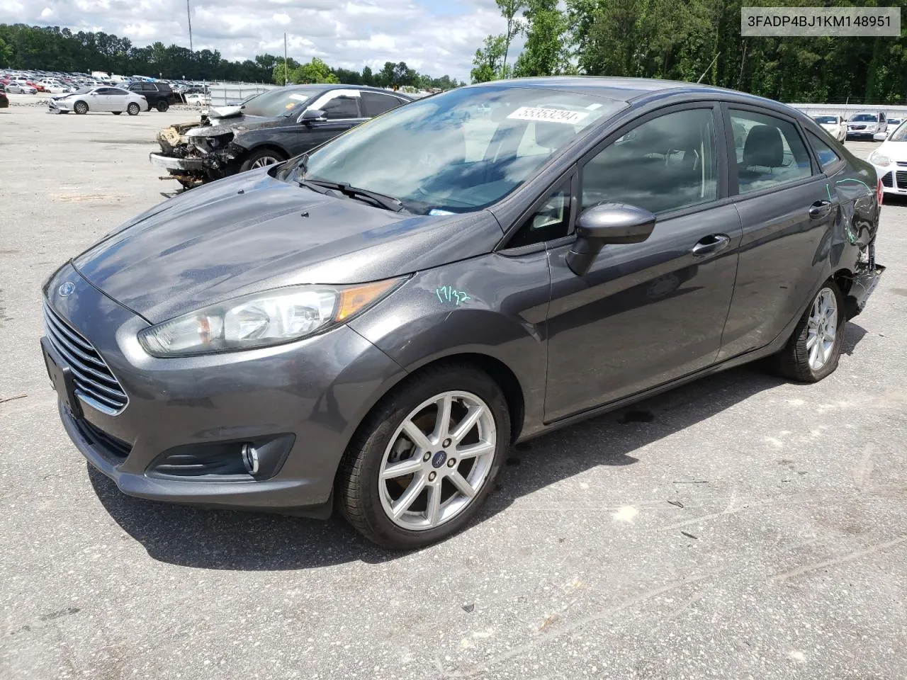 2019 Ford Fiesta Se VIN: 3FADP4BJ1KM148951 Lot: 55353294