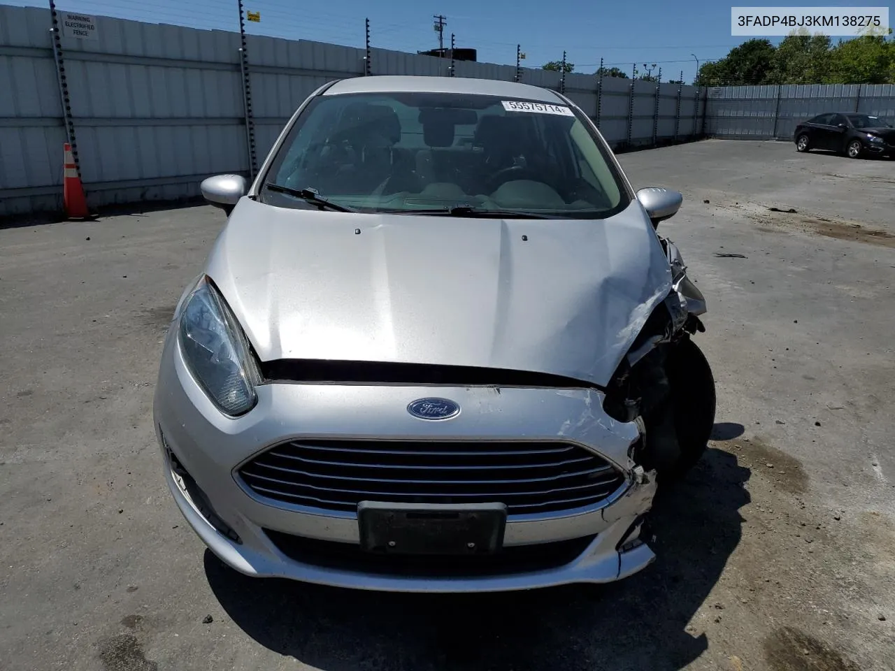 2019 Ford Fiesta Se VIN: 3FADP4BJ3KM138275 Lot: 55575714