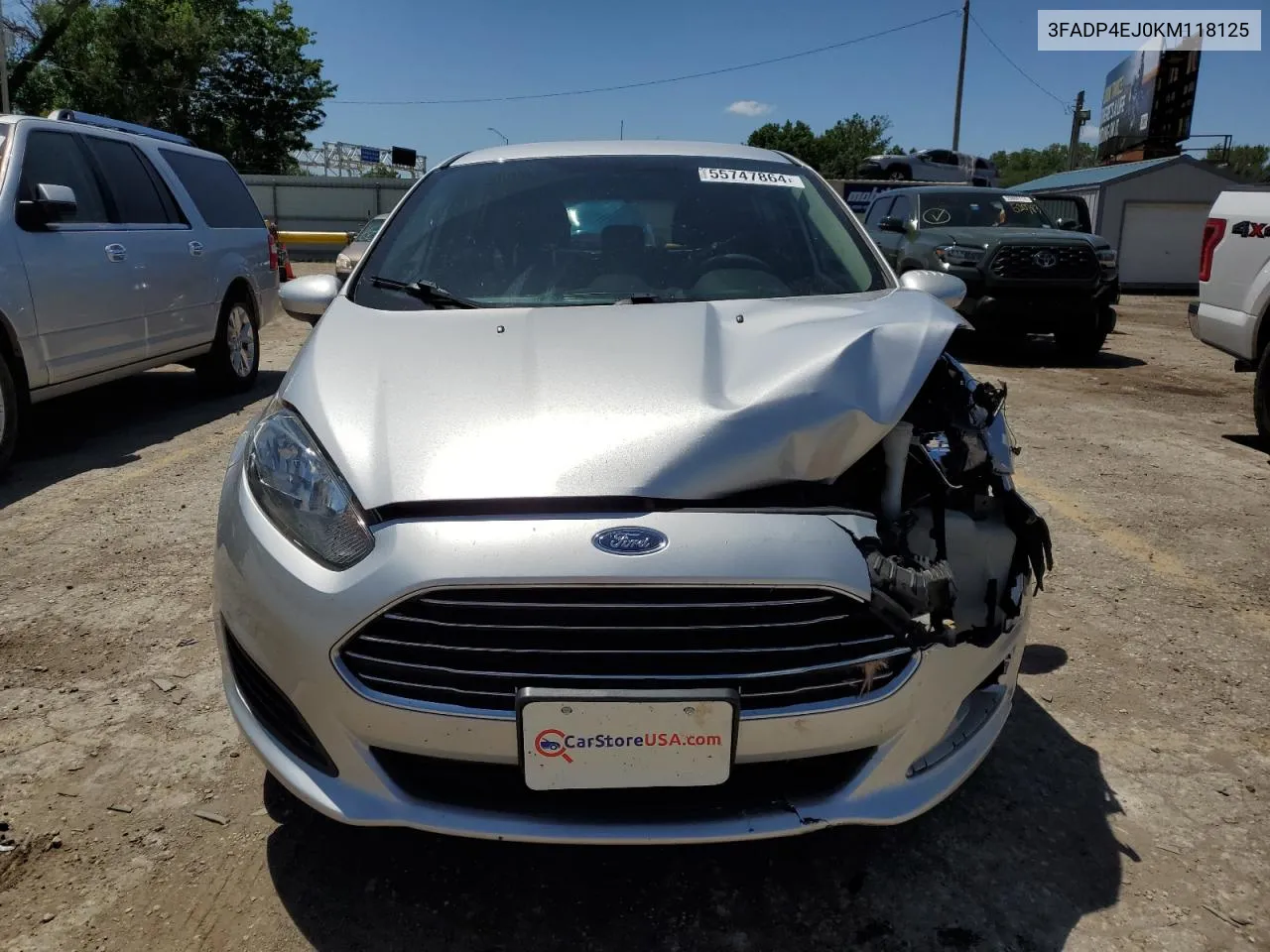 2019 Ford Fiesta Se VIN: 3FADP4EJ0KM118125 Lot: 55747864