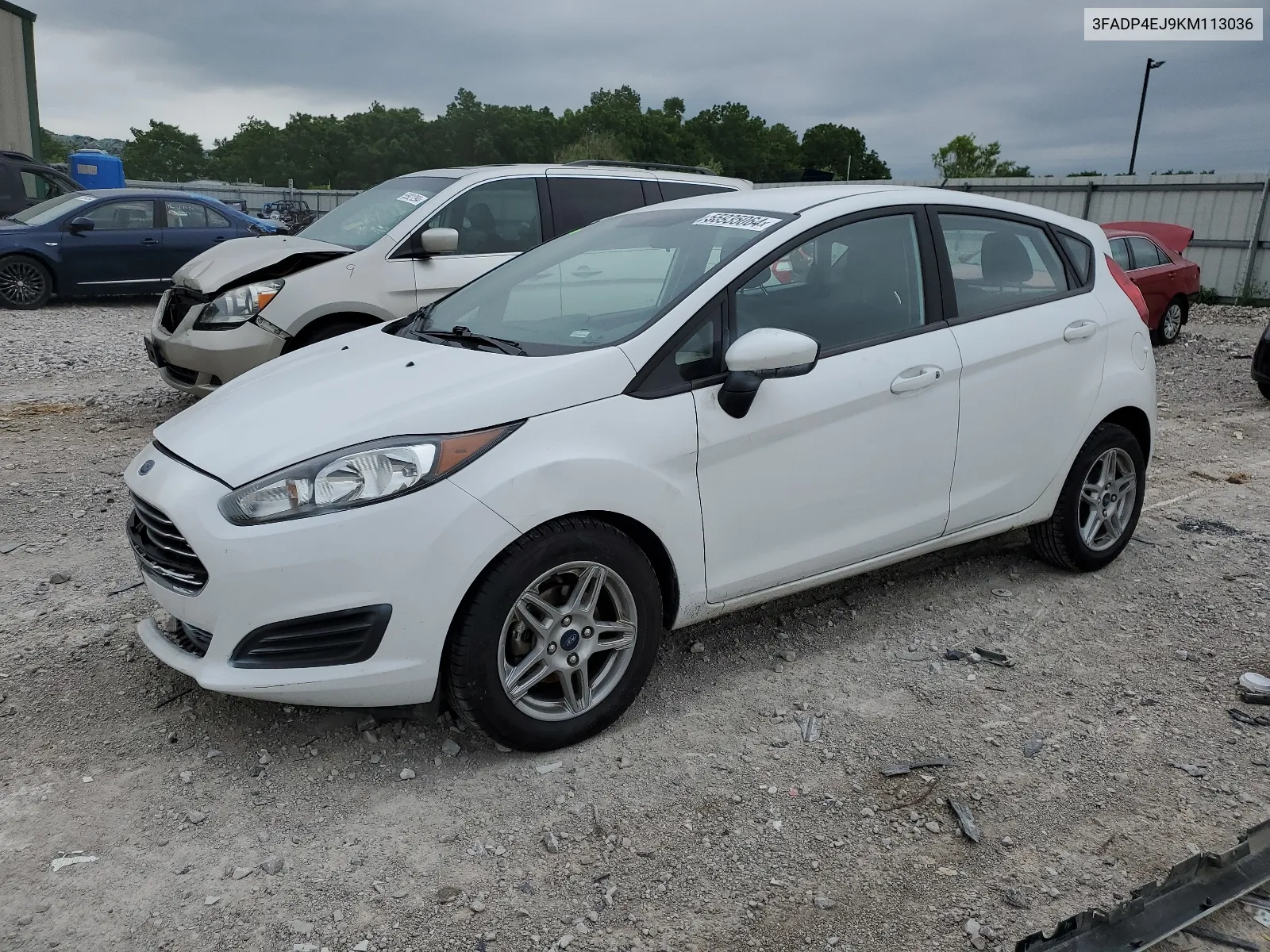 2019 Ford Fiesta Se VIN: 3FADP4EJ9KM113036 Lot: 55935064