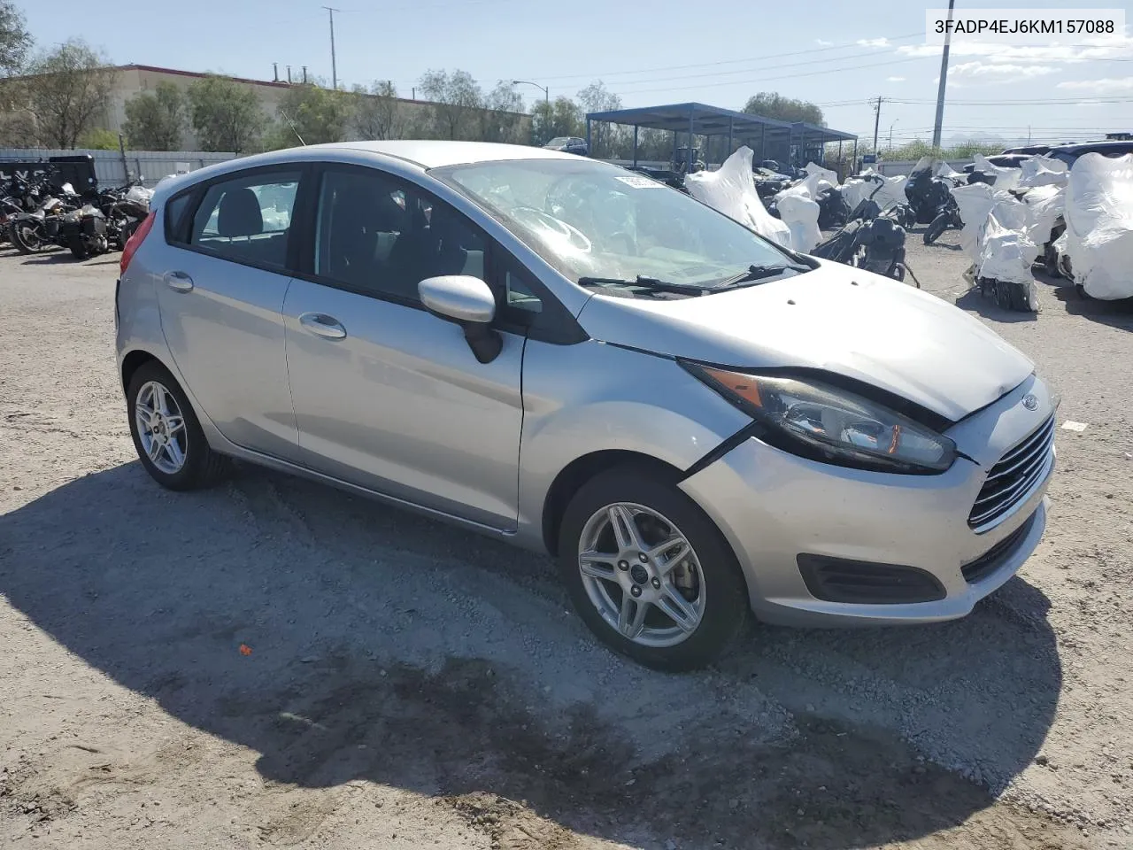 2019 Ford Fiesta Se VIN: 3FADP4EJ6KM157088 Lot: 56081354