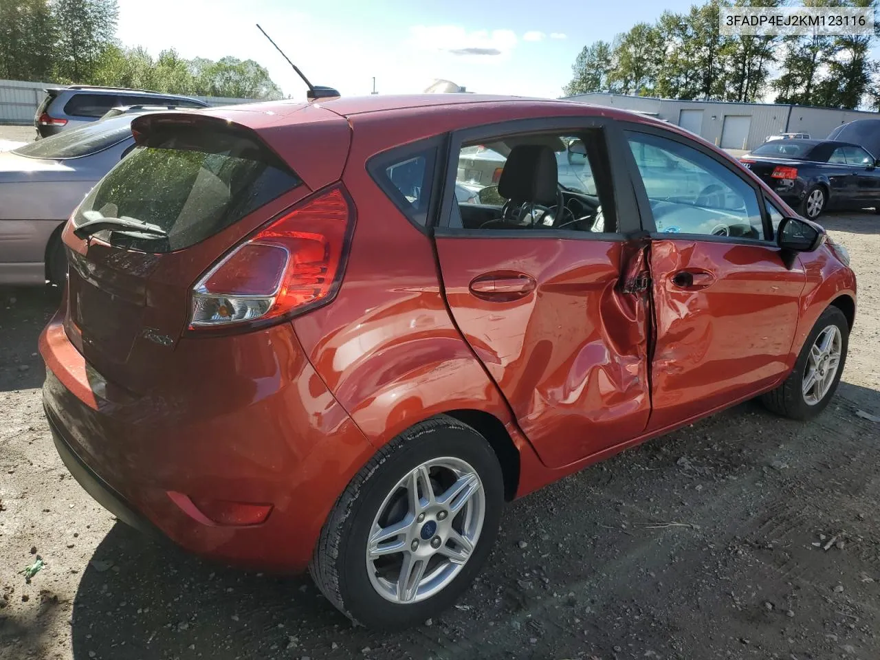 2019 Ford Fiesta Se VIN: 3FADP4EJ2KM123116 Lot: 56667794