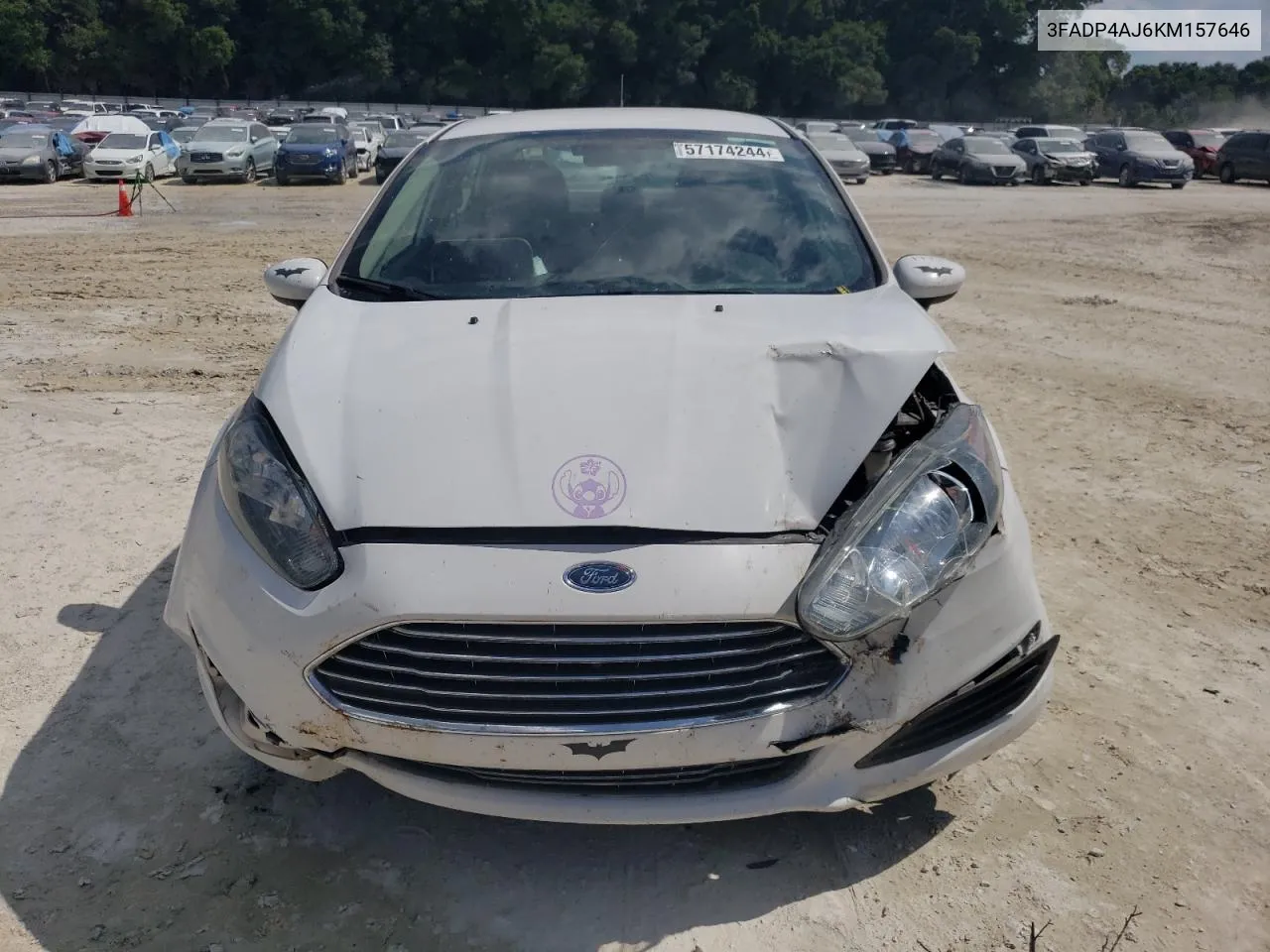 2019 Ford Fiesta S VIN: 3FADP4AJ6KM157646 Lot: 57174244