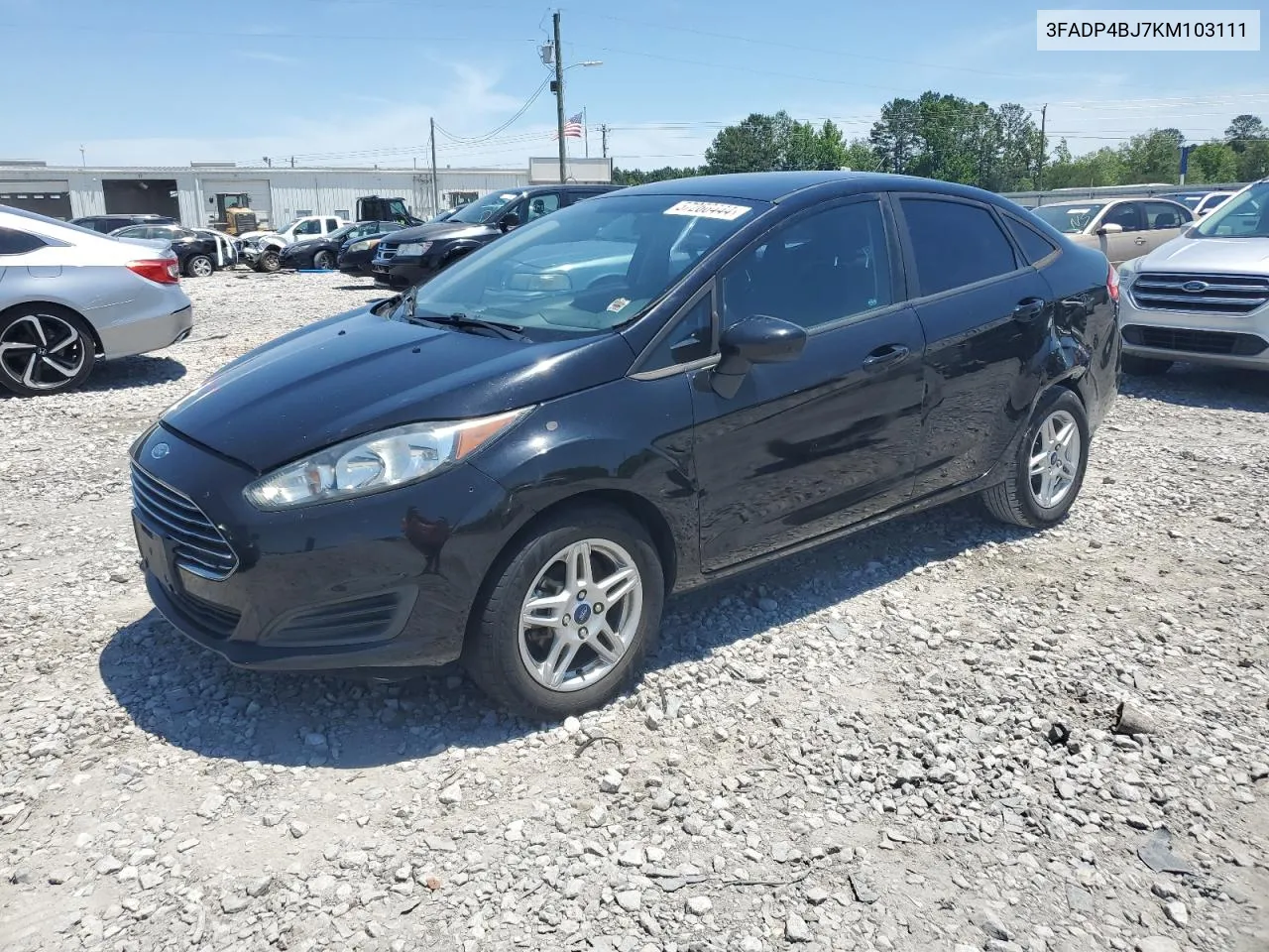 2019 Ford Fiesta Se VIN: 3FADP4BJ7KM103111 Lot: 57266444