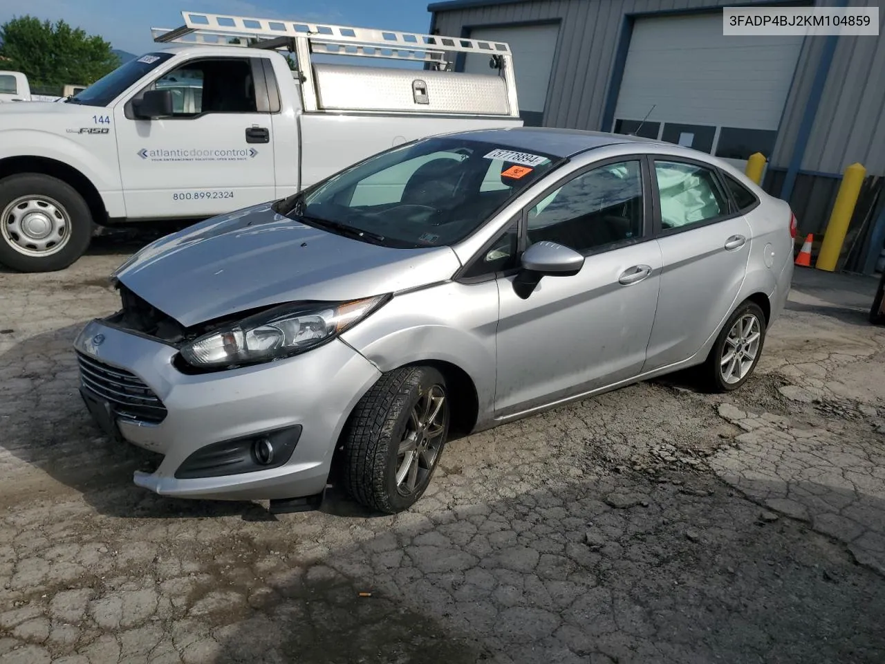 2019 Ford Fiesta Se VIN: 3FADP4BJ2KM104859 Lot: 57778894