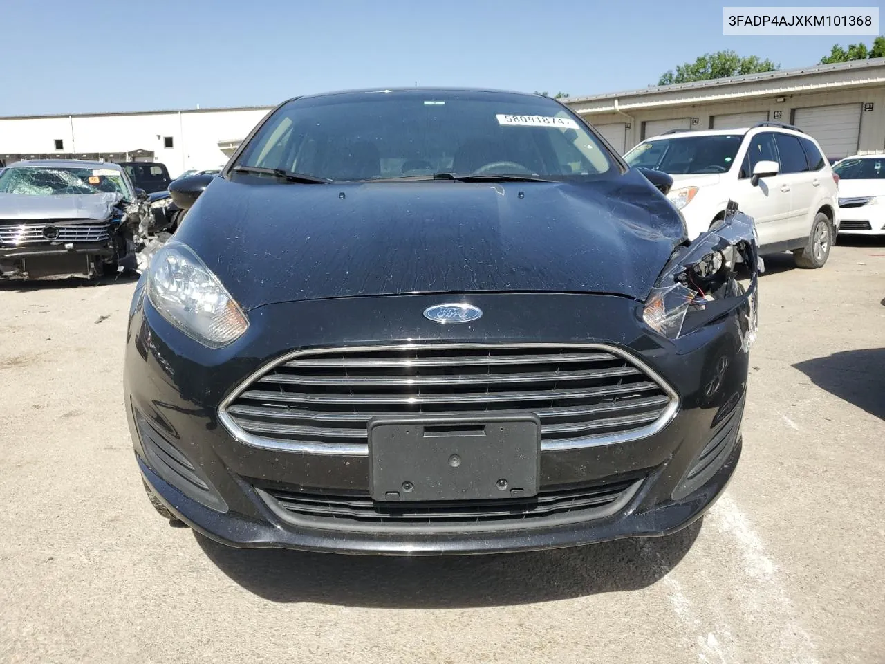 2019 Ford Fiesta S VIN: 3FADP4AJXKM101368 Lot: 58091874