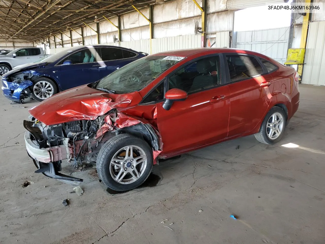 2019 Ford Fiesta Se VIN: 3FADP4BJ6KM163946 Lot: 58121094