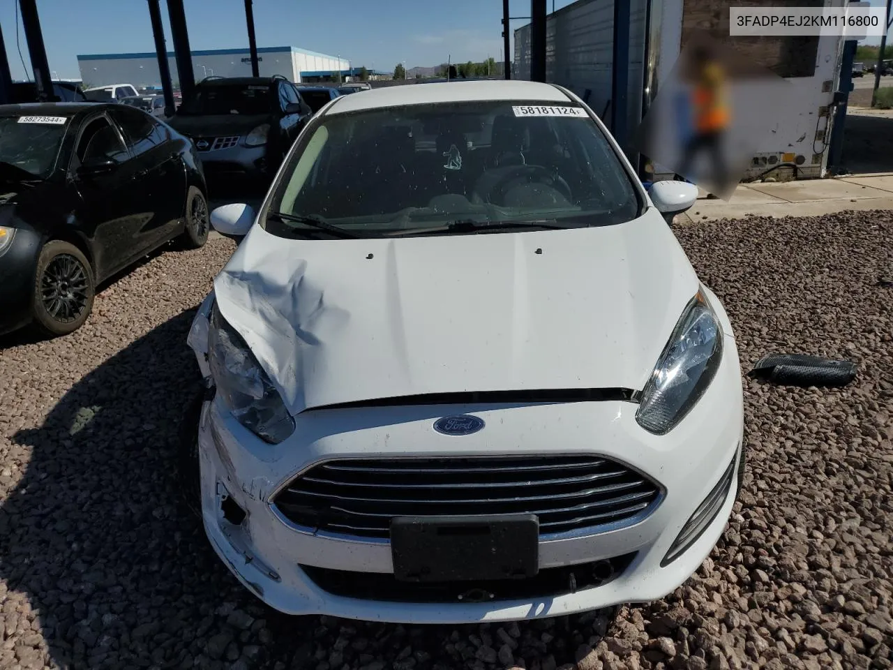 2019 Ford Fiesta Se VIN: 3FADP4EJ2KM116800 Lot: 58181124