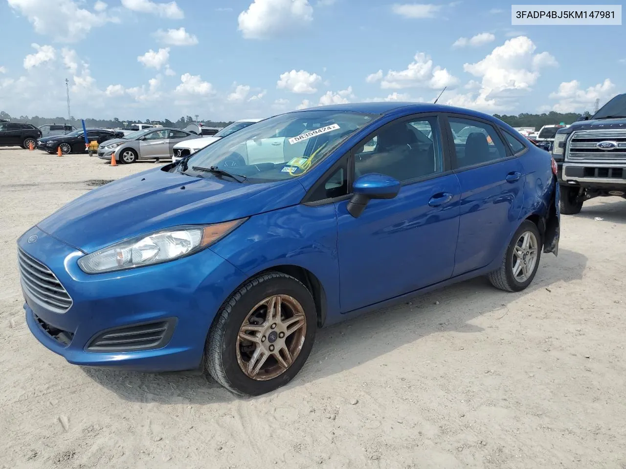 2019 Ford Fiesta Se VIN: 3FADP4BJ5KM147981 Lot: 58359424