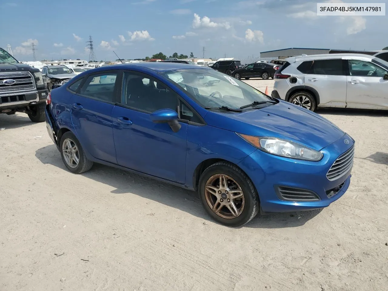 2019 Ford Fiesta Se VIN: 3FADP4BJ5KM147981 Lot: 58359424