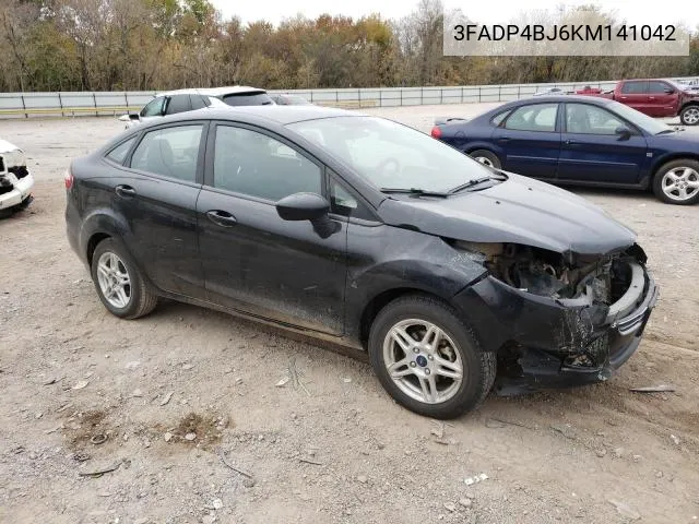 2019 Ford Fiesta Se VIN: 3FADP4BJ6KM141042 Lot: 58387024