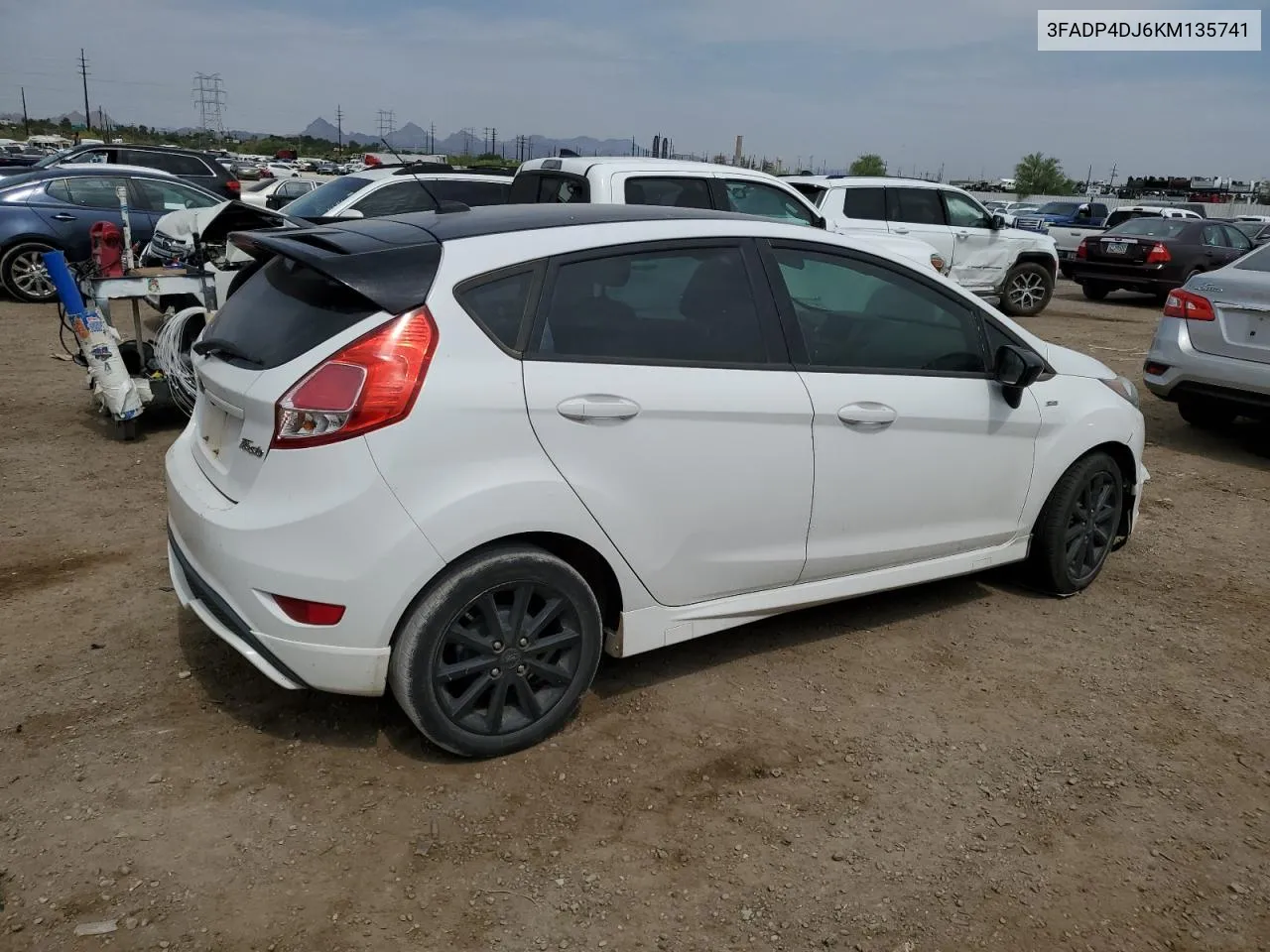 2019 Ford Fiesta St VIN: 3FADP4DJ6KM135741 Lot: 58623474