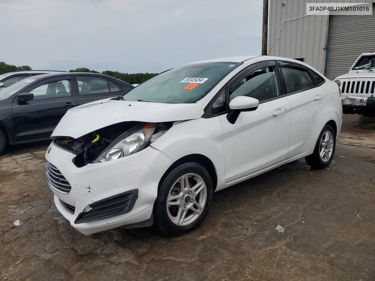 2019 Ford Fiesta Se VIN: 3FADP4BJ1KM101015 Lot: 59345454