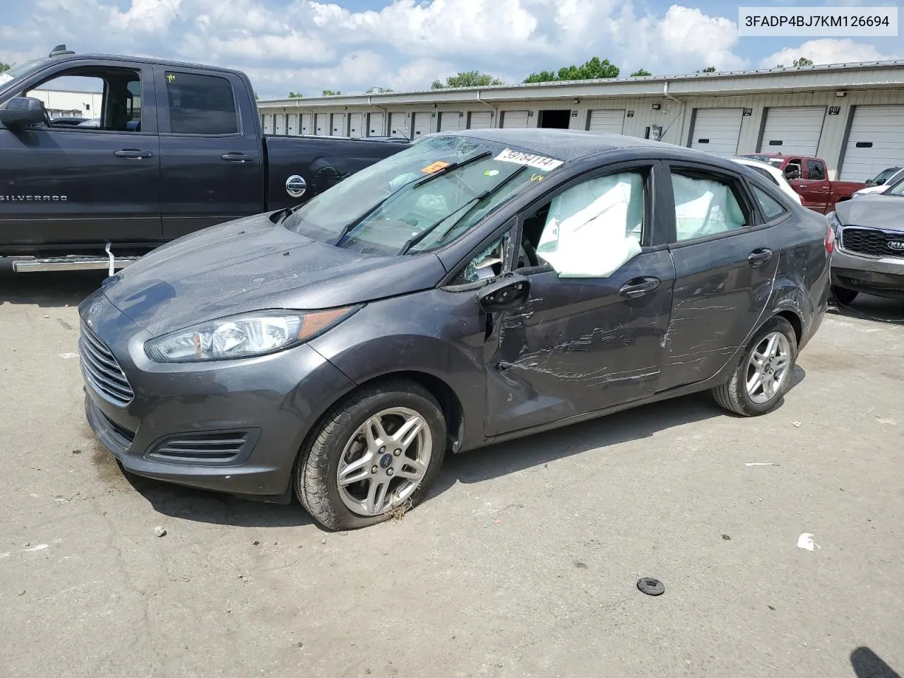 2019 Ford Fiesta Se VIN: 3FADP4BJ7KM126694 Lot: 59784114