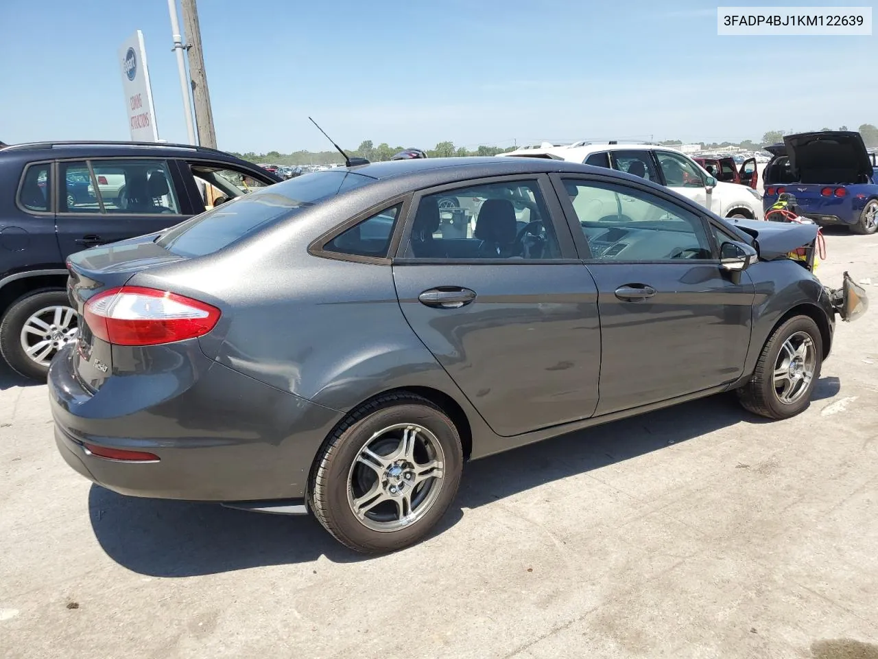 2019 Ford Fiesta Se VIN: 3FADP4BJ1KM122639 Lot: 60726964