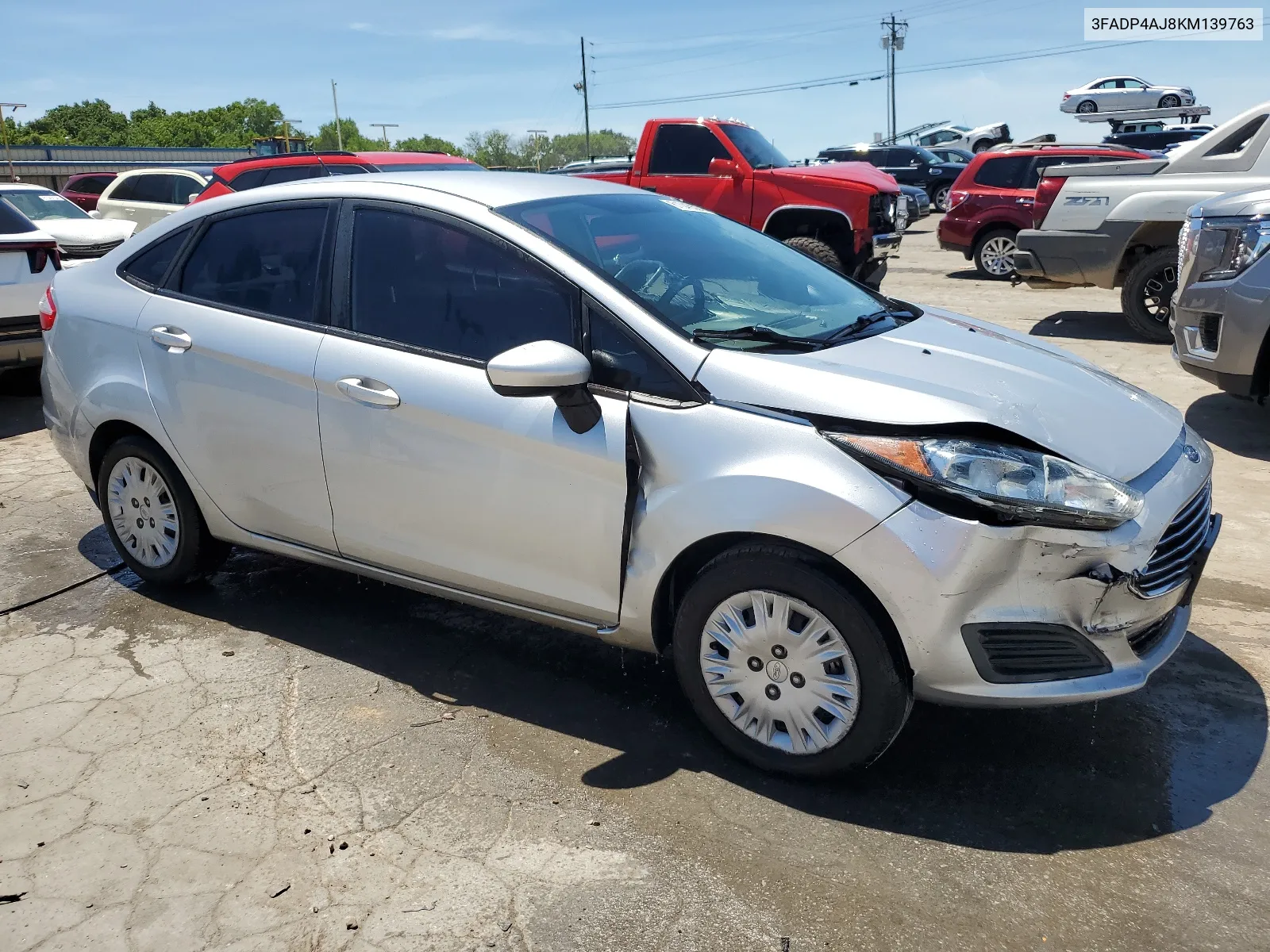 2019 Ford Fiesta S VIN: 3FADP4AJ8KM139763 Lot: 61045524