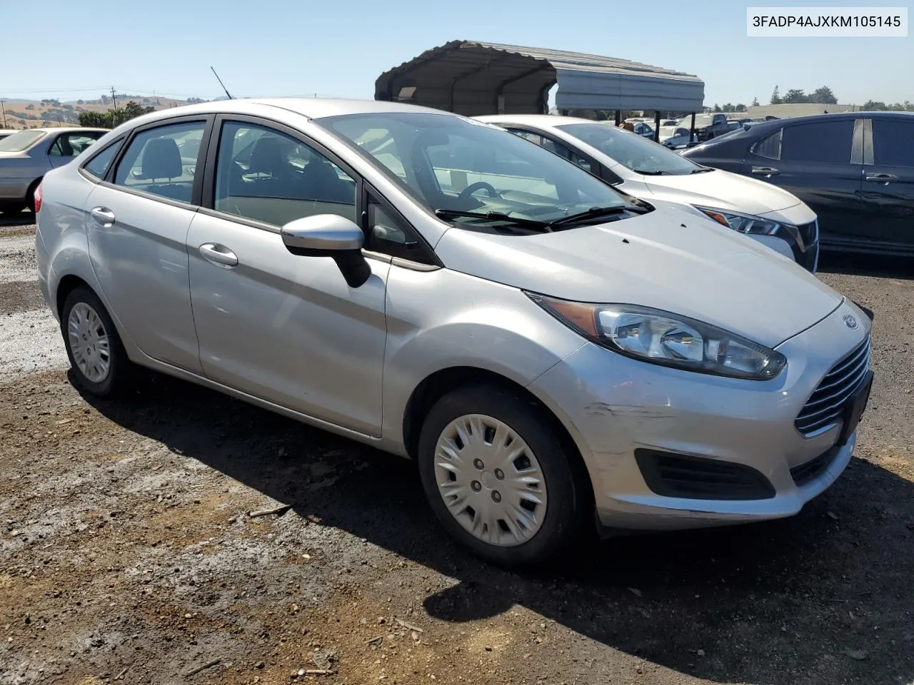 2019 Ford Fiesta S VIN: 3FADP4AJXKM105145 Lot: 61512924