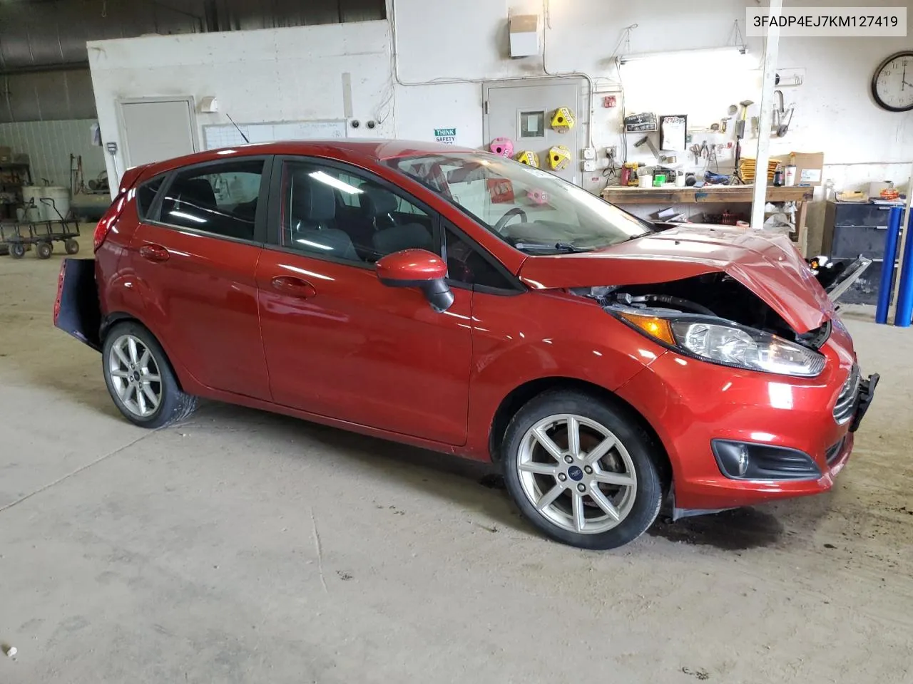 2019 Ford Fiesta Se VIN: 3FADP4EJ7KM127419 Lot: 61641854