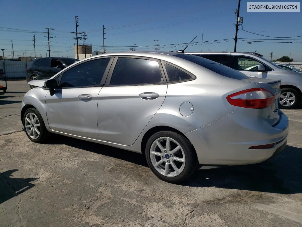 2019 Ford Fiesta Se VIN: 3FADP4BJ9KM106754 Lot: 61695024