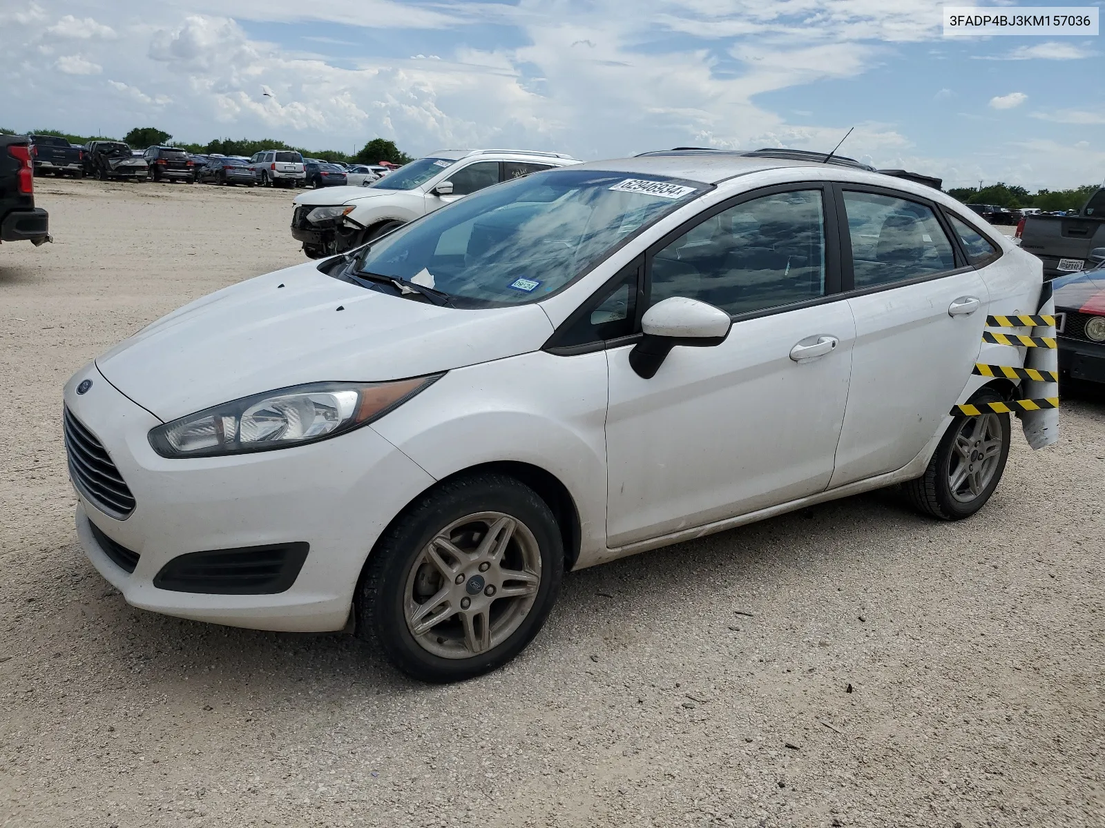 2019 Ford Fiesta Se VIN: 3FADP4BJ3KM157036 Lot: 62946934