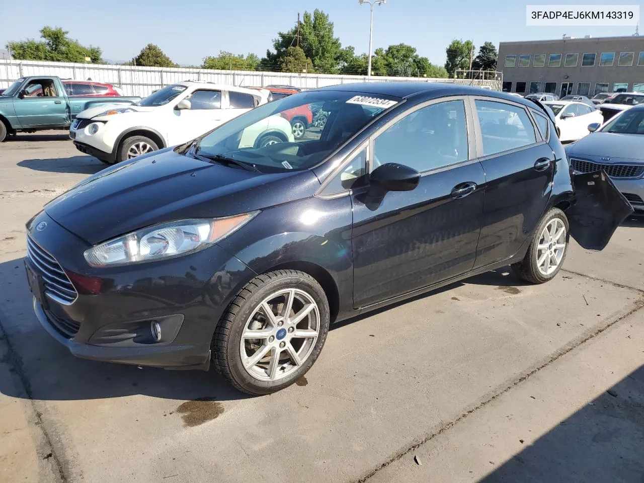 2019 Ford Fiesta Se VIN: 3FADP4EJ6KM143319 Lot: 63072534