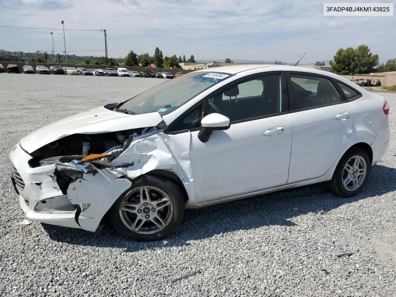 2019 Ford Fiesta Se VIN: 3FADP4BJ4KM143825 Lot: 63139364