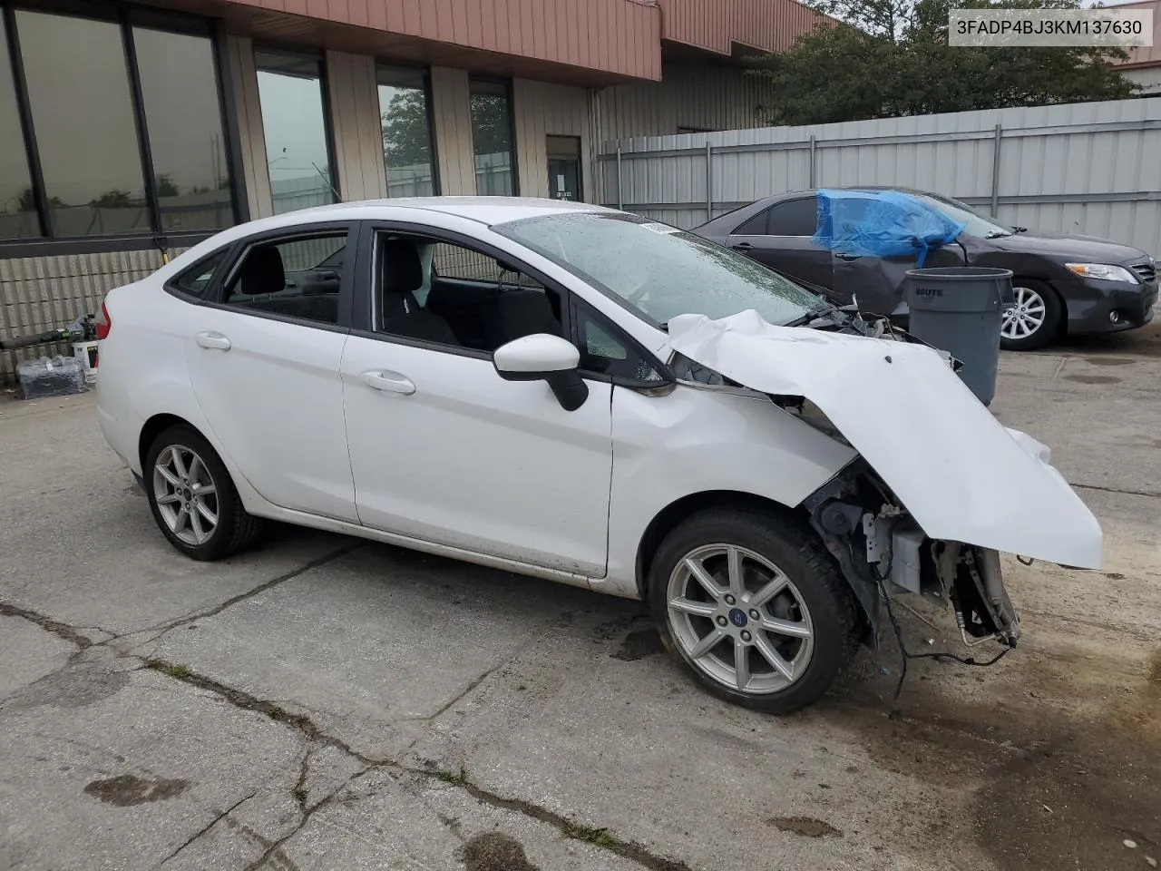 2019 Ford Fiesta Se VIN: 3FADP4BJ3KM137630 Lot: 64945664