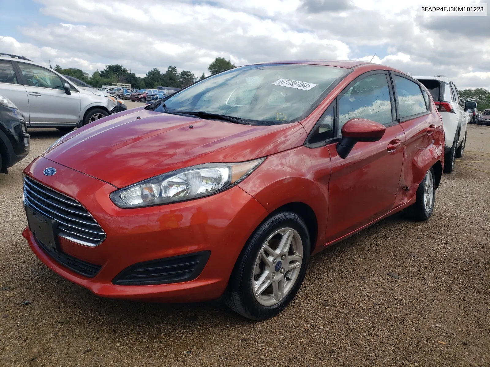 2019 Ford Fiesta Se VIN: 3FADP4EJ3KM101223 Lot: 67788164