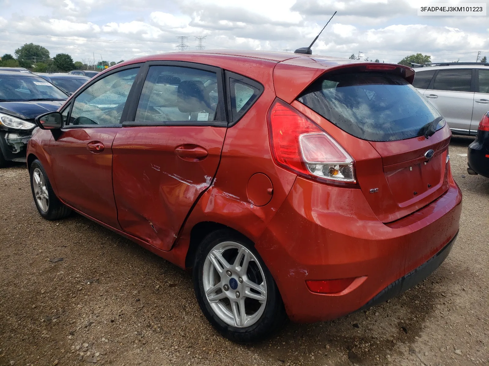 2019 Ford Fiesta Se VIN: 3FADP4EJ3KM101223 Lot: 67788164