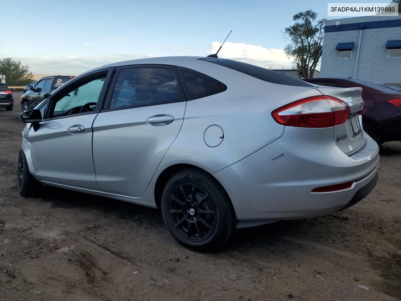 2019 Ford Fiesta S VIN: 3FADP4AJ1KM139880 Lot: 68892794