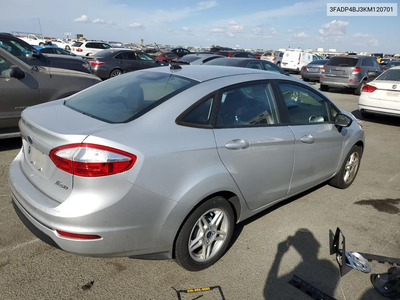 2019 Ford Fiesta Se VIN: 3FADP4BJ3KM120701 Lot: 72001994