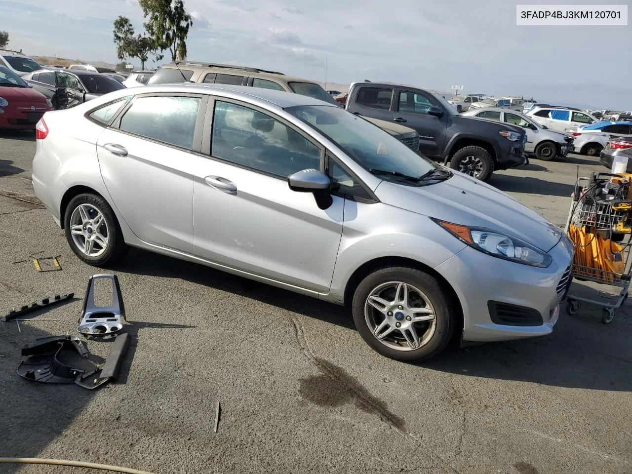 2019 Ford Fiesta Se VIN: 3FADP4BJ3KM120701 Lot: 72001994