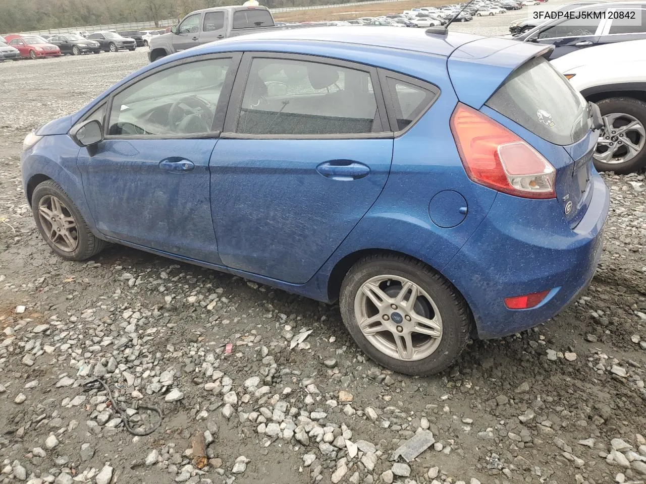 2019 Ford Fiesta Se VIN: 3FADP4EJ5KM120842 Lot: 77130433