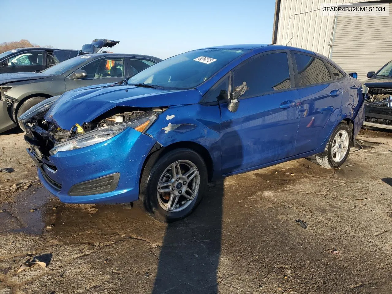 2019 Ford Fiesta Se VIN: 3FADP4BJ2KM151034 Lot: 79254213