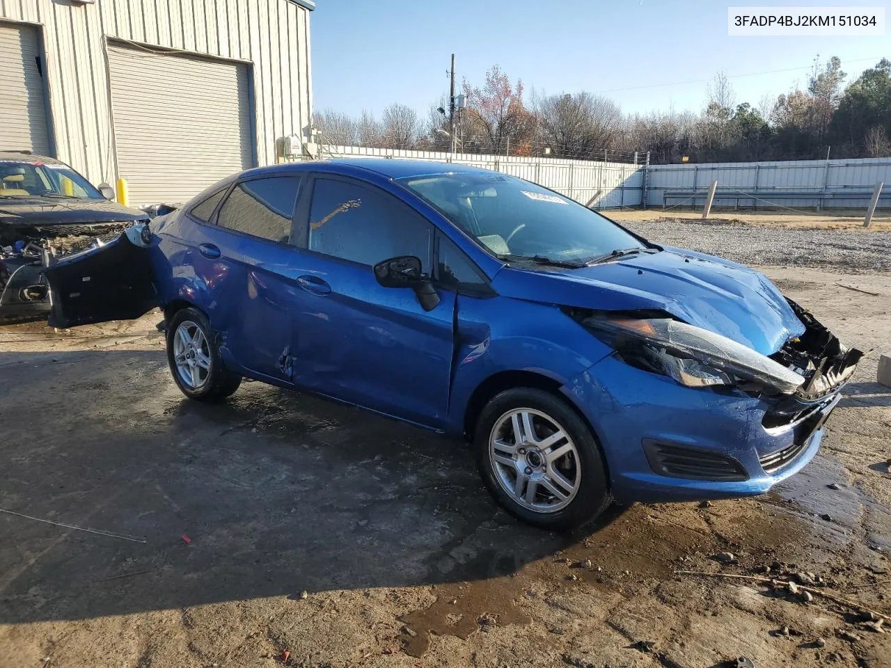 2019 Ford Fiesta Se VIN: 3FADP4BJ2KM151034 Lot: 79254213