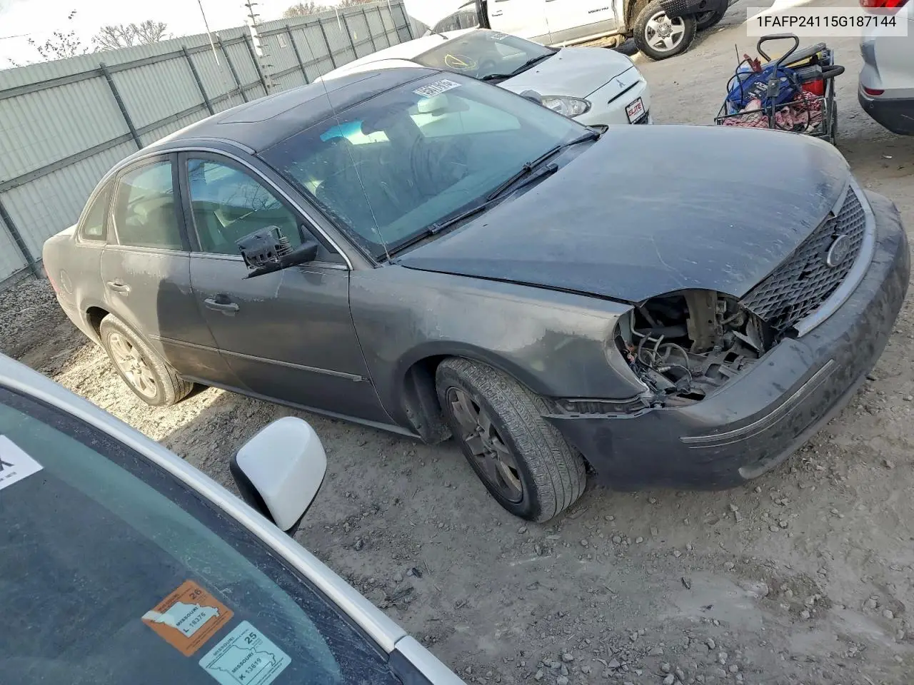 1FAFP24115G187144 2005 Ford Five Hundred Sel