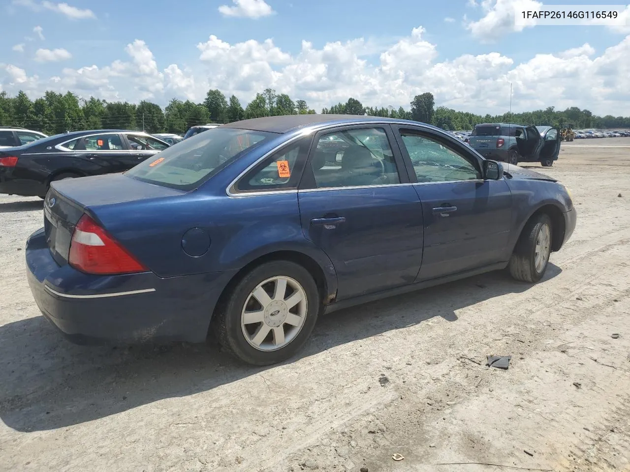 1FAFP26146G116549 2006 Ford Five Hundred Se